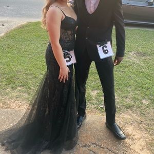 black prom/pageant dress size 5